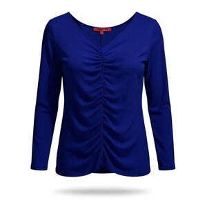 Elegant Blue Women's Top